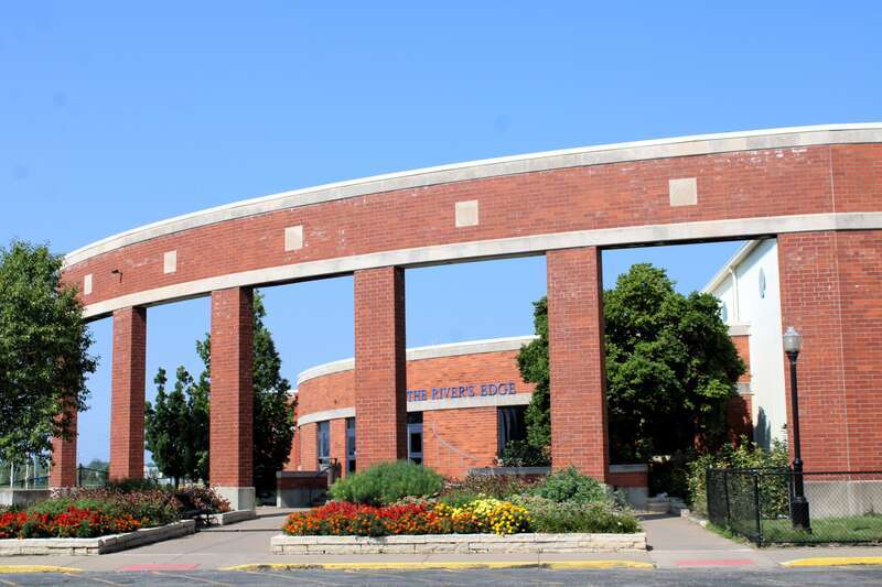 The River's Edge in Davenport, Iowa is a multi-sport facility housing an indoor turf and Olympic sized ice rink.
