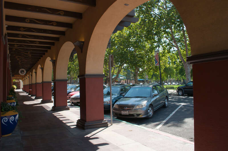 Todos Santos Plaza is the center point for the city of Concord, located 30 miles northeast of San Francisco.
The city was founded in 1869 by three men who are the &quot;Todos Santos&quot; - Don Salvio Pacheco, his son Don Fernando Pacheco, and son-in-law Don