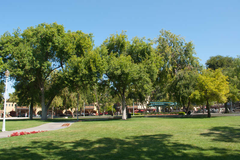 Todos Santos Plaza is the center point for the city of Concord, located 30 miles northeast of San Francisco.
The city was founded in 1869 by three men who are the &quot;Todos Santos&quot; - Don Salvio Pacheco, his son Don Fernando Pacheco, and son-in-law Don