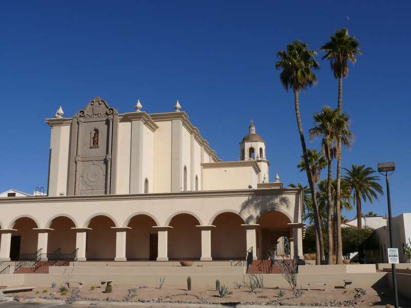 The Cathedral of Saint Augustine in Tucson (Arizona, USA).