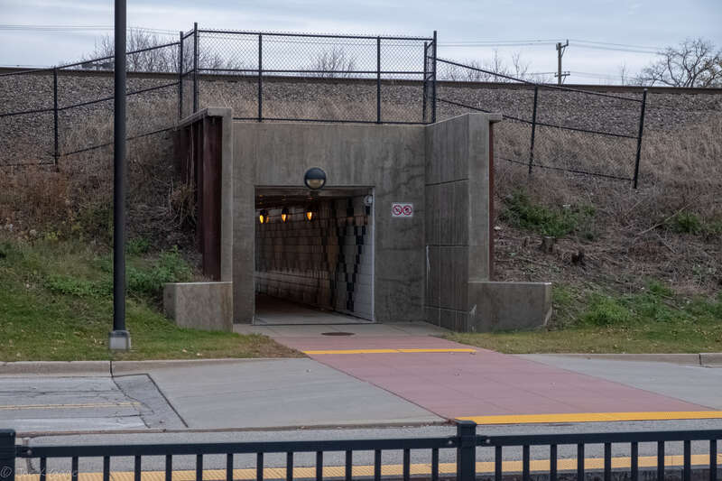 Tunnel at Aurora Metra Station