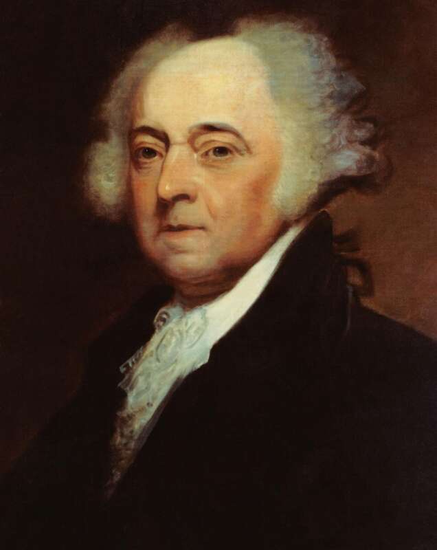 Naval Historical Center, Washington, D.C. -- A painting of President John Adams (1735-1826), 2nd president of the United States, by Asher B. Durand (1767-1845).   Every October 30th, the birthday of John Adams, Naval Reserve Center (NRC) Quincy,