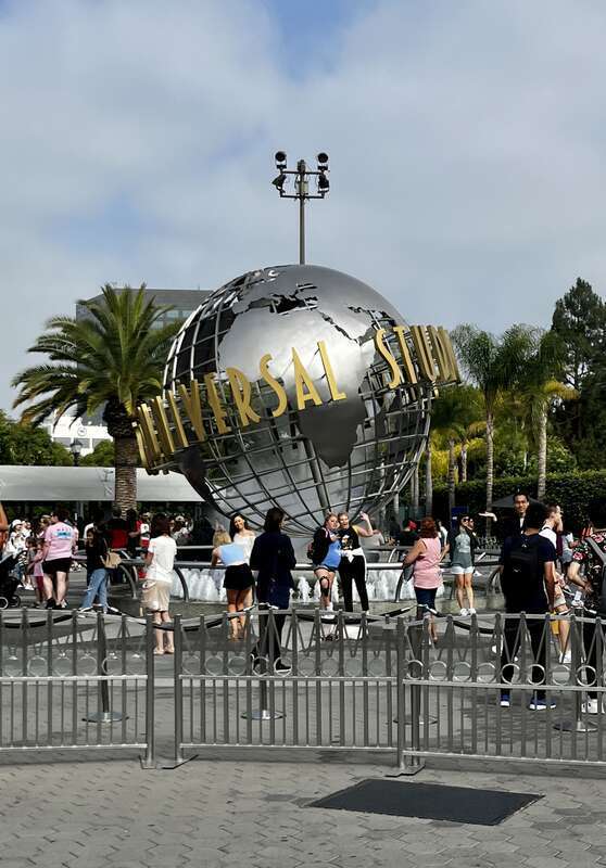 Universal Studios Hollywood globe July 2022