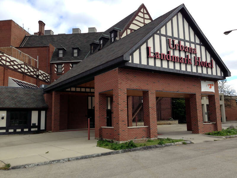 Entrance to the Urbana Landmark Hotel (no longer in operation)