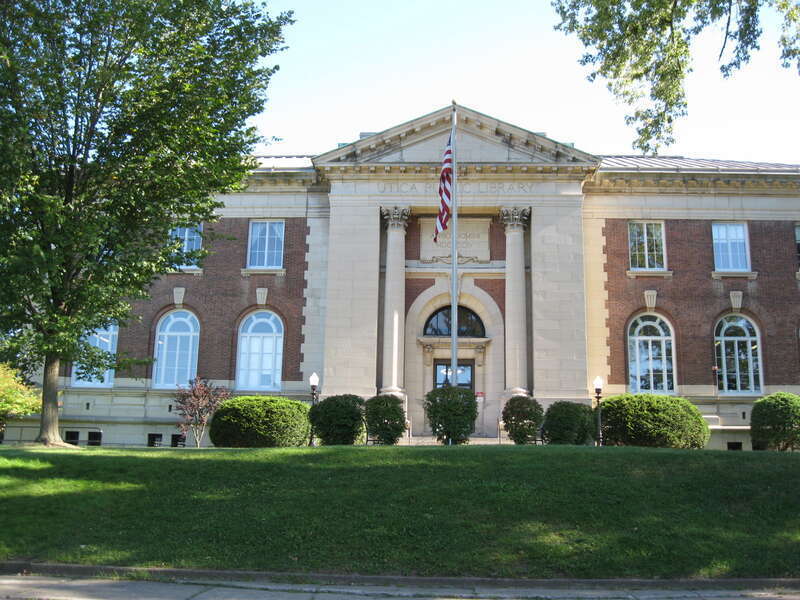 Utica Public Library, at Utica, New York, United States.