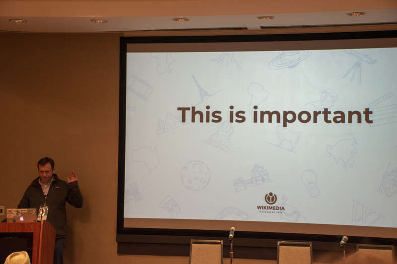 Images taken during the first day of the Wikimedia Technical Conference 2019, held in Atlanta, US.