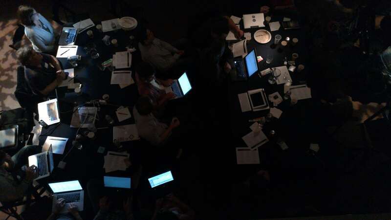 Fragment of the 2012 Wikimedia Foundation All Staff meeting in San Francisco.