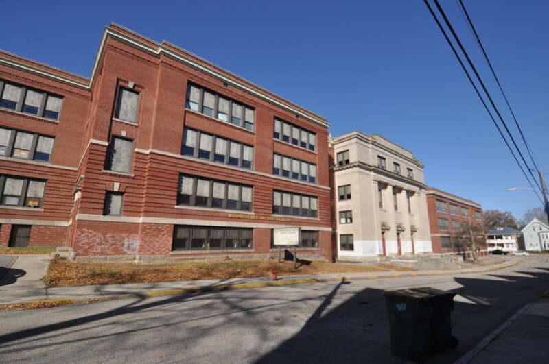 Woonsocket Senior High and Junior High Schools, Junior High School entrance.
