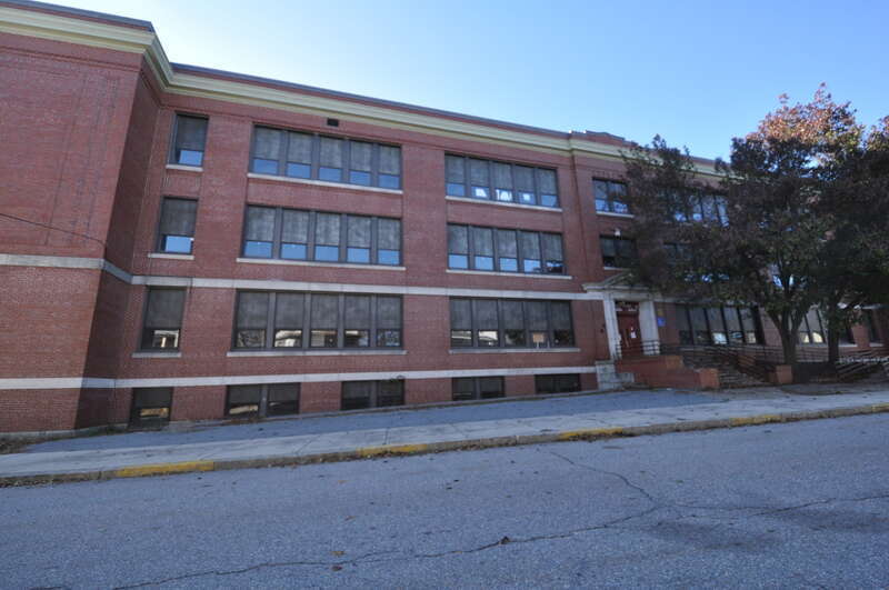 Woonsocket Senior High and Junior High Schools, Senior High School entrance.