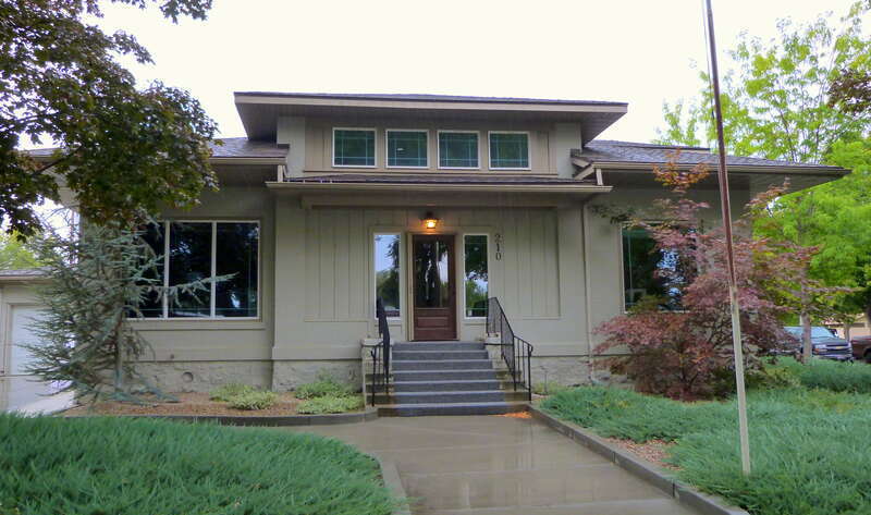 The historic Lester T. Wright House (built 1909), located at 210 6th Avenue East in Twin Falls, Idaho, United States, is listed as a contributing resource in the Twin Falls City Park Historic District and the Twin Falls Original Townsite Residential