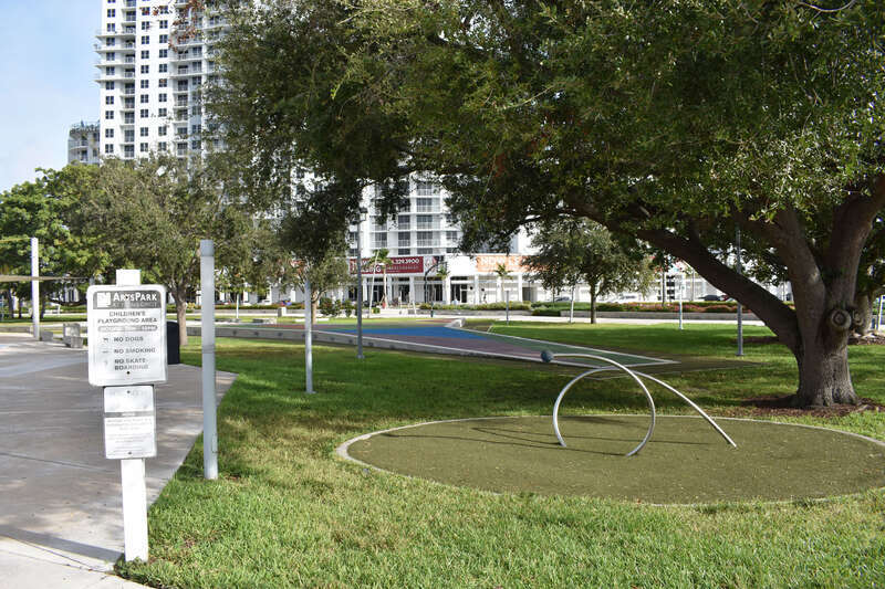 Young Circle Park in Hollywood, Florida, was designed by George Schmidt in 1921. The 10-acre park originally was named Harding Circle to honor President Warren Harding, a visitor in the area at the time. After 1934 the park was renamed to honor