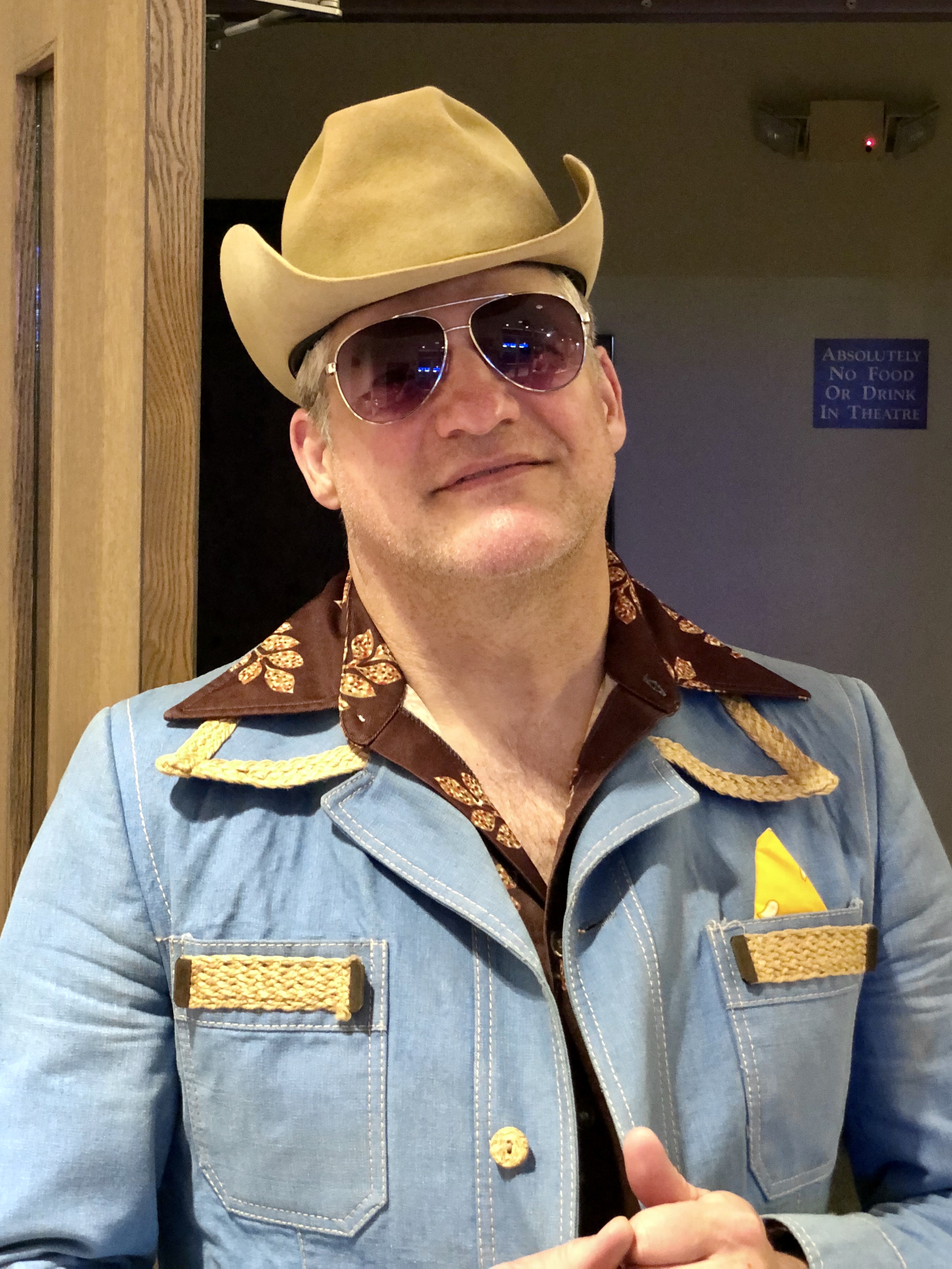 Paul Harris (a.k.a. &quot;Digger Cleverly&quot;) posed after The Cleverly's Jackson TN concert on 24 October 2019.
