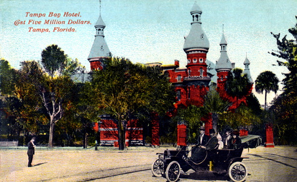 Persistent URL: http://floridamemory.com/items/show/162424
PC6069
Local call number: PC4484
Title: &quot;Tampa Bay Hotel, Cost Five Million Dollars, Tampa, Florida&quot;
Date: ca. 1910
Physical descrip: 1 postcard - col. - 9 x 14 cm.
Series Title: