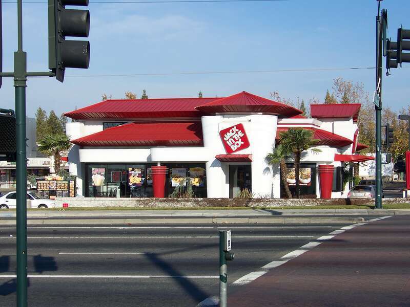 Jack In The Box. Odd Roof Line.