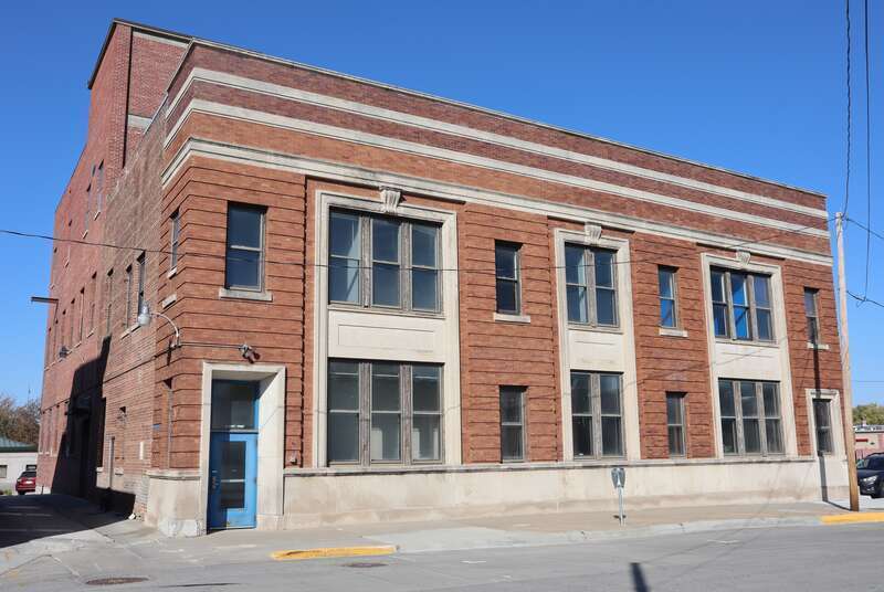 Brick commercial building at 12 Scott Street, Council Bluffs, Iowa, United States, listed on the National Register of Historic Places as the Council Bluffs Telephone Exchange