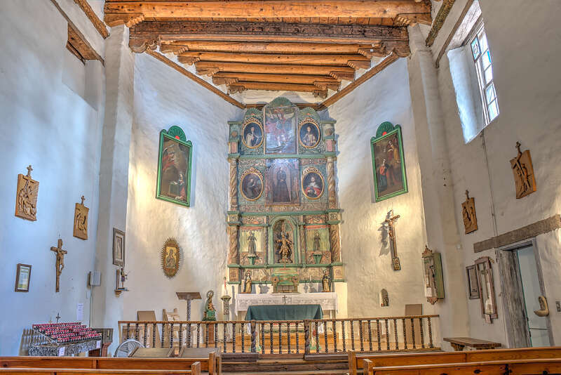 Interior of San Miguel Mission