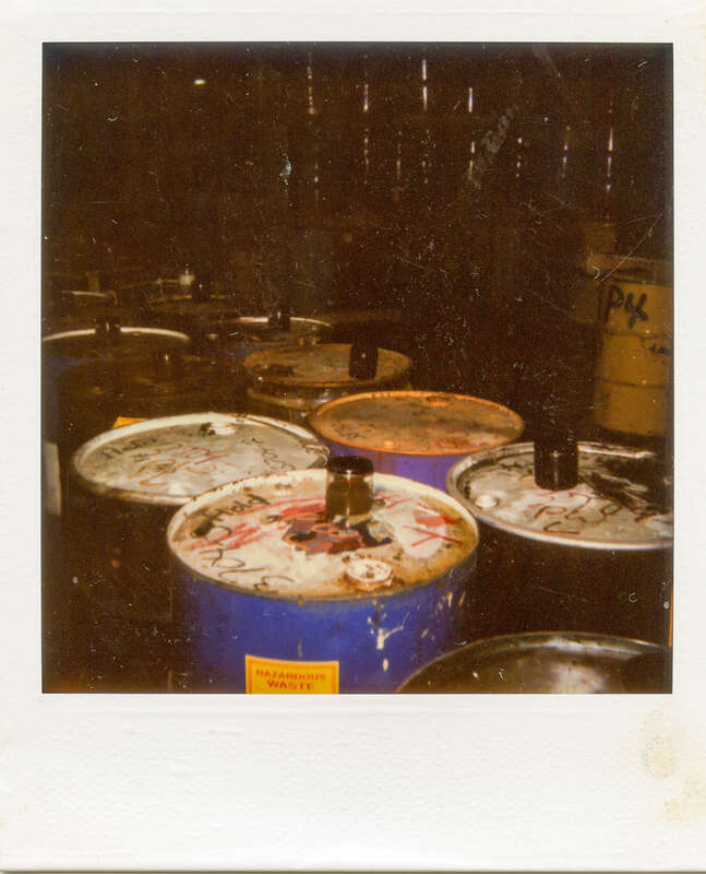 August 1, 1985 - WAKEFIELD, Massachusetts - Hood Industries - Photos of drums taken from Hood Industries to Northeast Solvents in Lawrence, MA - scanned photos from MassDEP Hazardous Waste investigation -