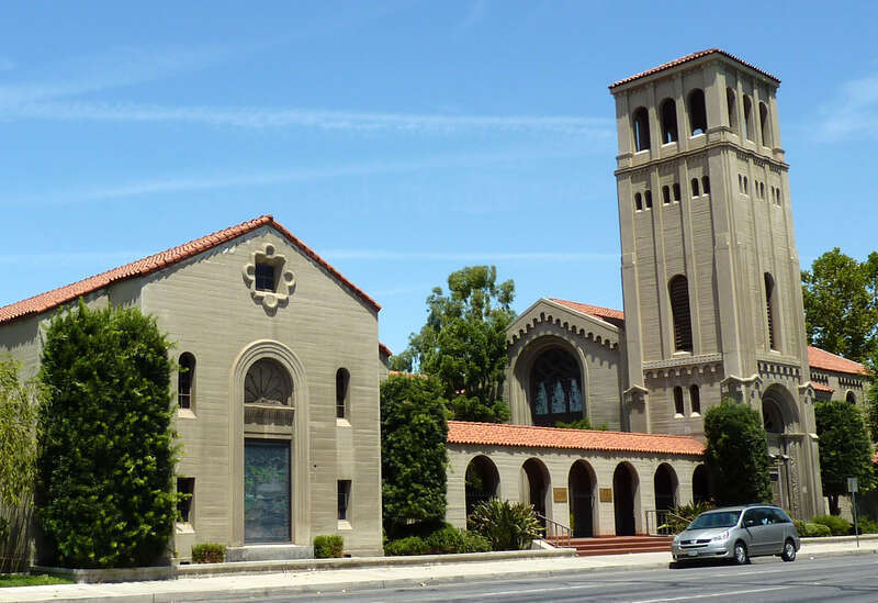 First Baptist Church building, Bakersfield, California, USA.