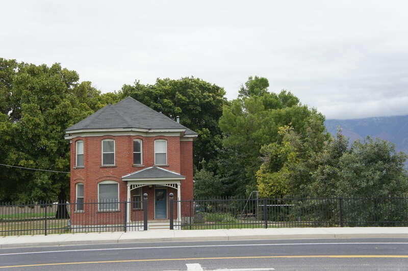 The Albert and Celestine Mabey House, a historic home in South Jordan, Utah, United States.