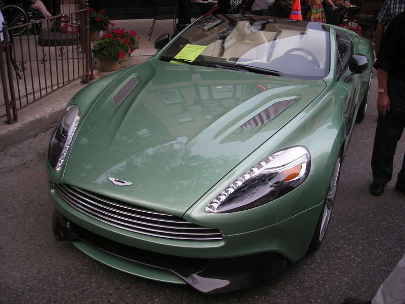 A 2014 Aston Martin Vanquish Volante at the 2014 Rolling Sculpture Car Show in Ann Arbor, Michigan (United States).