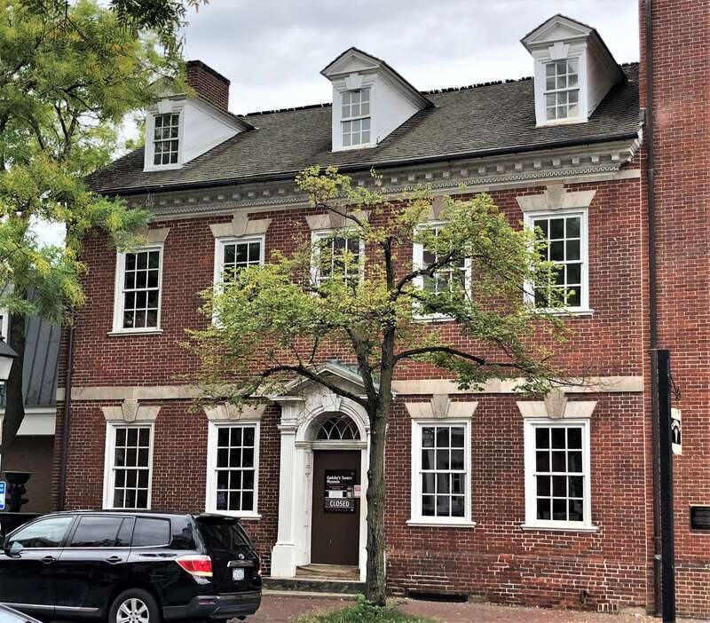 Gadsyby's Tavern is a complex of historic buildings at 134 and 138 North Royal Street at the corner of Cameron Street in the Old Town district of Alexandria, Virginia. The complex includes a c.1785 tavern, the 1792 City Tavern and Hotel, and an 1878