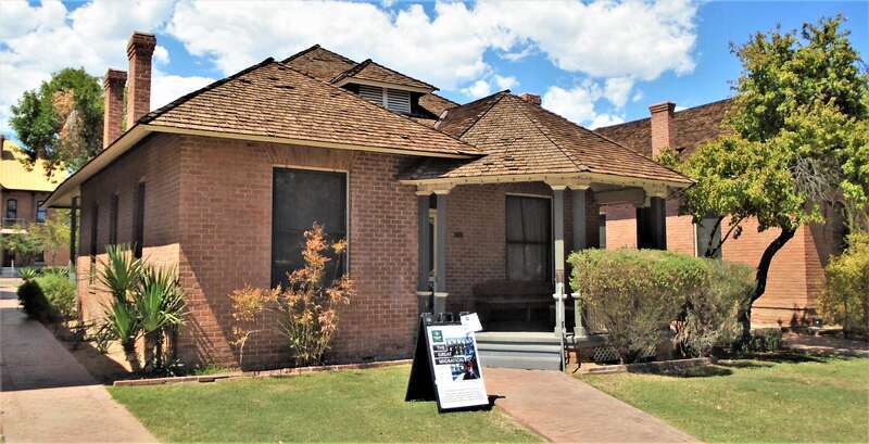 The Stevens-Haustgen House at 614 East Adams Street in downtown Phoenix, Arizona is part of Heritage Square, a collection of historic houses anchored by the Rosson House.  The land was originally part of the Rosson House property, which was