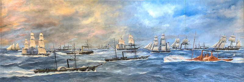 Blue Water Ships Mural