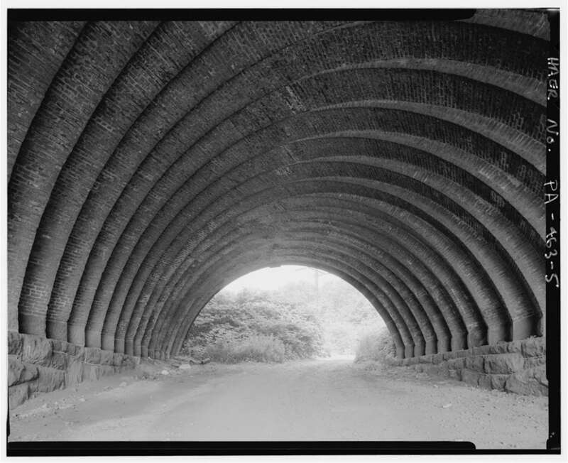 Thirty-third Street Bridge in Philadelphia listed on the NRHP on June 22, 1988. Crosses under 33rd St. on the former  Master St. in the Brewerytown neighborhood in North Philly.  A skew bridge.  HAER photo taken in the Summer of 1997.