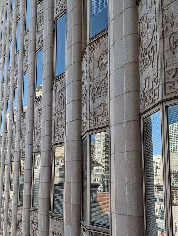 architectural relief on 450 Sutter Street in San Francisco