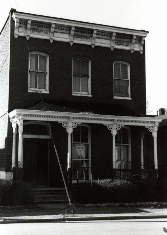 Address/Title: 520 St. James Street
Photographer: Zehmer, John G. (John Granderson), 1942-
Original Description (from Book): An Italianate brick house in a generally well-preserved state, this was the home of Dr. J. E. Jones, a professor at Virginia