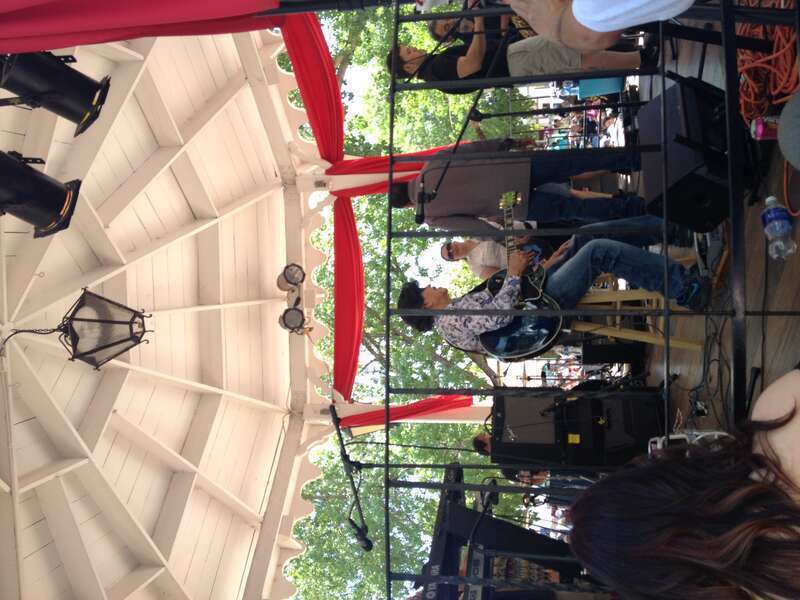 Al Hurricane performing at the San Felipe De Neri 2014 fiestas at Old Town Plaza in Albuquerque, New Mexico.