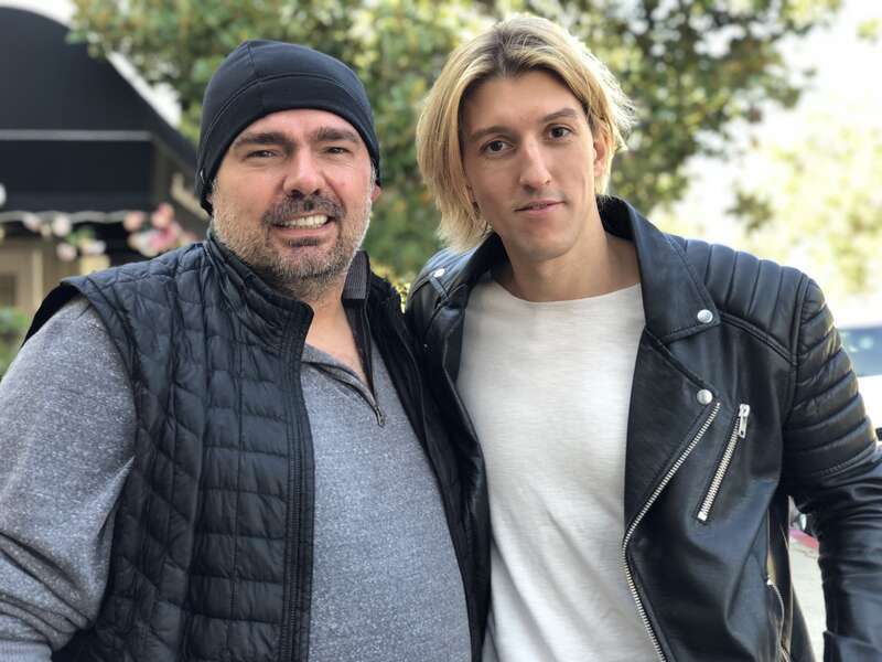 Продюсер Александр N и режиссёр Томас Ян в Санта-Монике, Калифорния. 11 января 2018