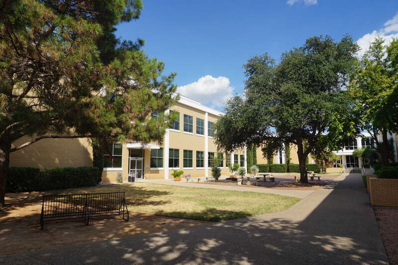 The Cavness Science Building on the campus of Angelo State University in San Angelo, Texas (United States).
