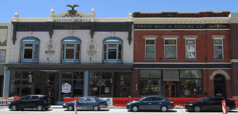 Historic buildings in Provo, Utah built in 1902.