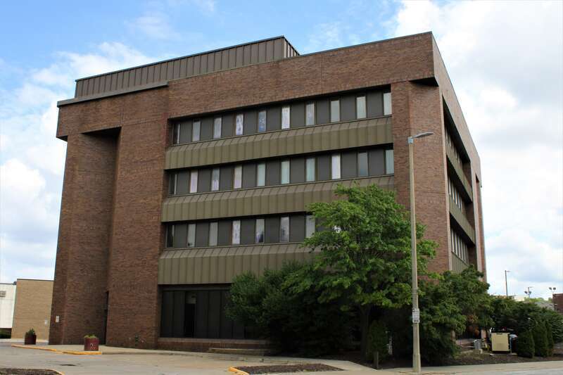 A former bank building in downtown Rock Island, Illinois.