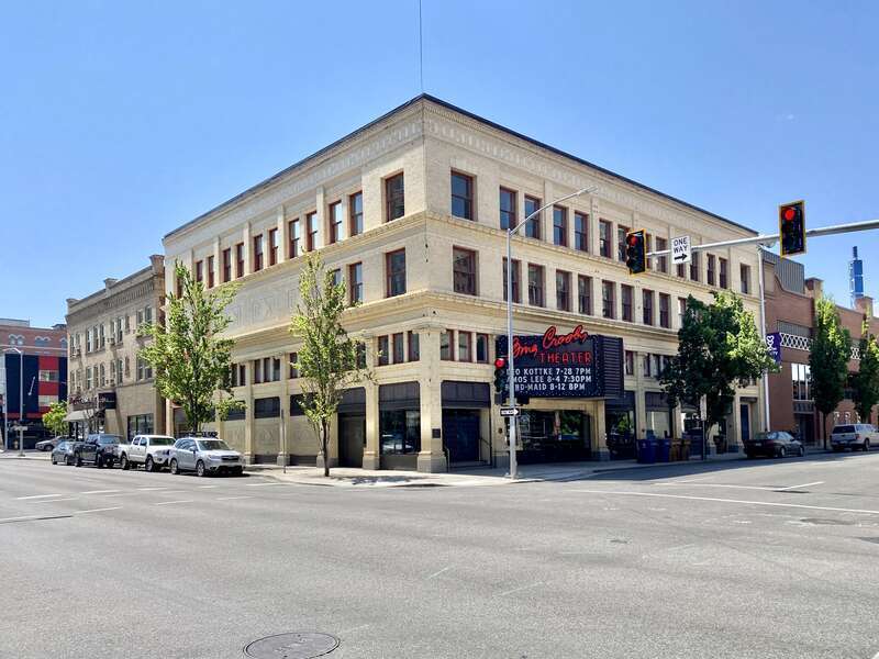 Built in 1914, this Classical Revival-style building was designed by Edwin W. Houghton to serve as the Clemmer Theater, a live performance venue and movie theater, later being known as the State Theater.  The building served as a movie theater until