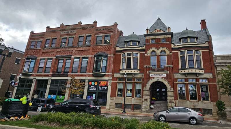 Buildings in downtown Muskegon, Michigan