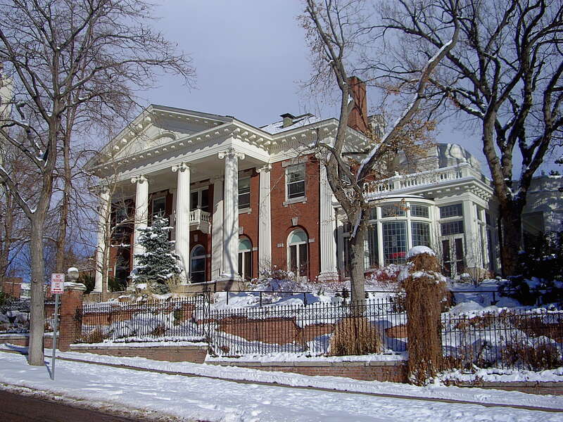 Exterior of Colorado Governor's Mansion in Denver