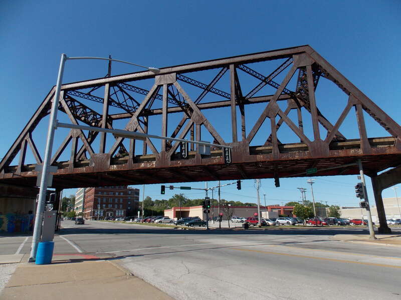 The Chicago, Rock Island &amp;amp; Pacific Railroad Viaduct on East Third Street in Downtown Davenport, Iowa. It is now owned by the Iowa Interstate Railroad.