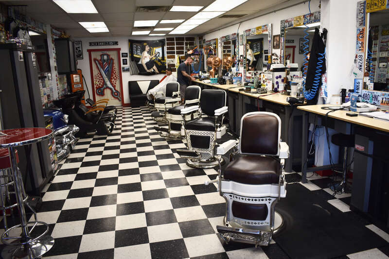 A barbershop in Meridian, Idaho.