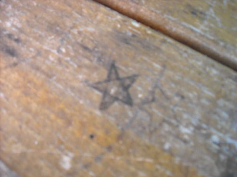 Carvings on a table...