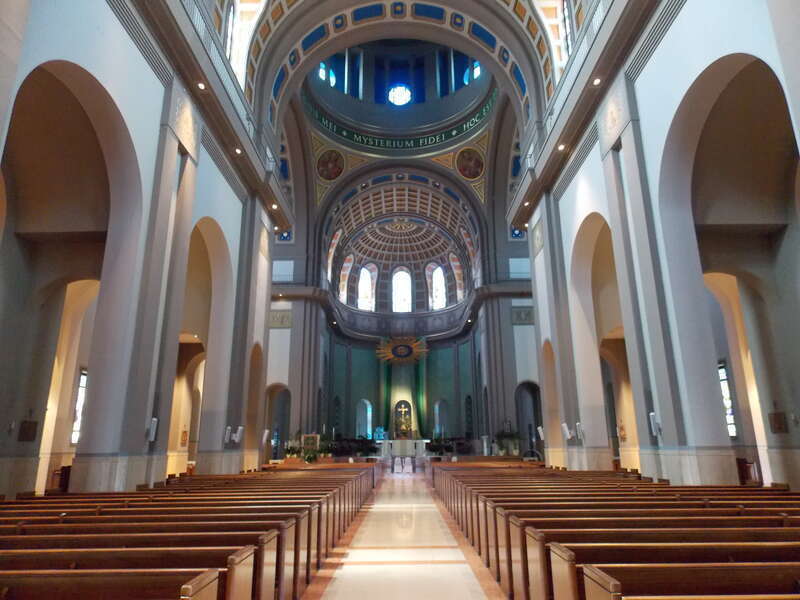 The interior of the Cathedral of the Blessed Sacrament, Altoona, Pennsylvania.