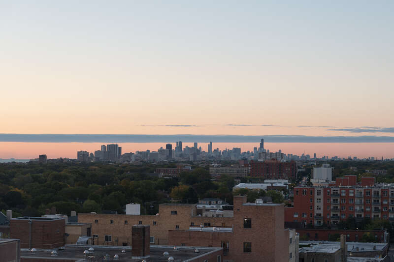 Chicago Skyline - Evanston, Illinois, USA