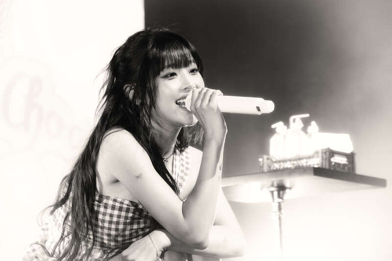 Chuu during the &quot;Strawberry Rush&quot; fan-con in Tacoma in July 2024