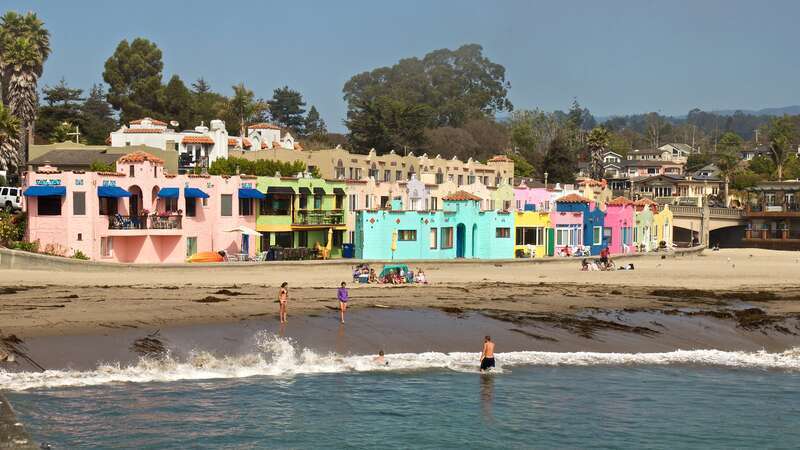 Colorful Venetian Hotel on the Beach in Capitola