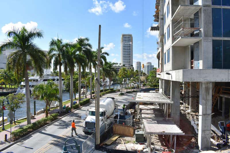 Construction in Fort Lauderdale, Florida.