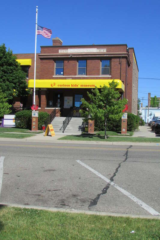 Curious Kids' Museum, 415 Lake Blvd, St Joseph, MI overlooking the bluffs.