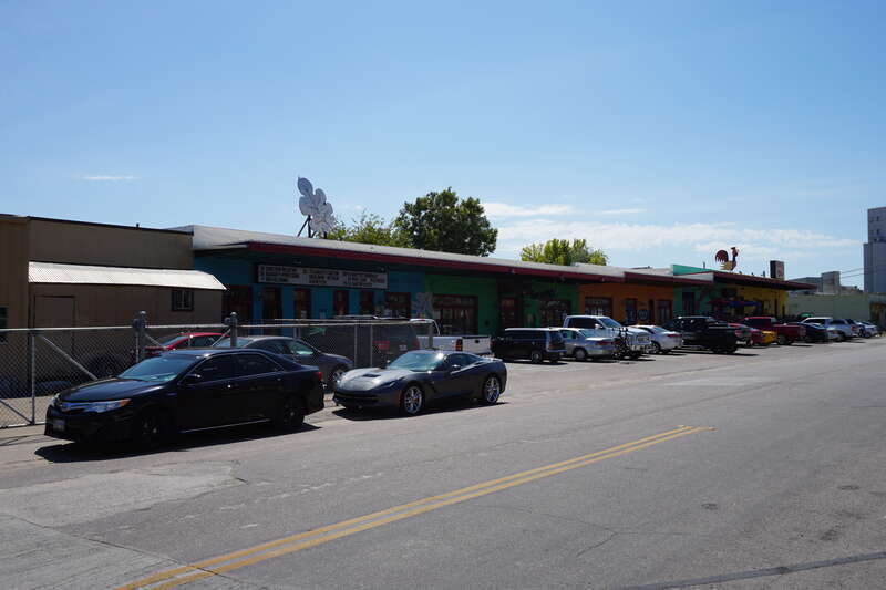 Industrial Street in Denton, Texas (United States).