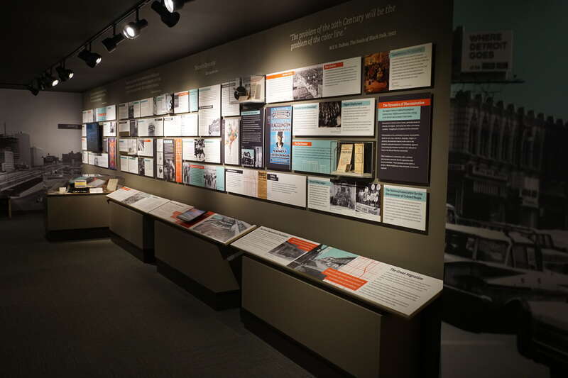 The Detroit '67: Perspectives exhibit at the Detroit Historical Museum in Detroit, Michigan (United States).