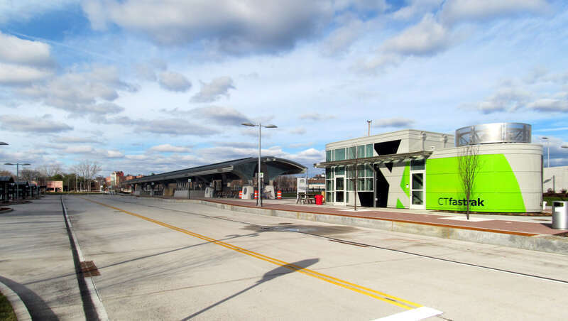 Downtown New Britain station nearing completion in December 2014